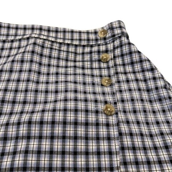 Hollister Womens‎ Blue Plaid Skirt Size Small Short Pencil Casual A Line - Picture 3 of 5